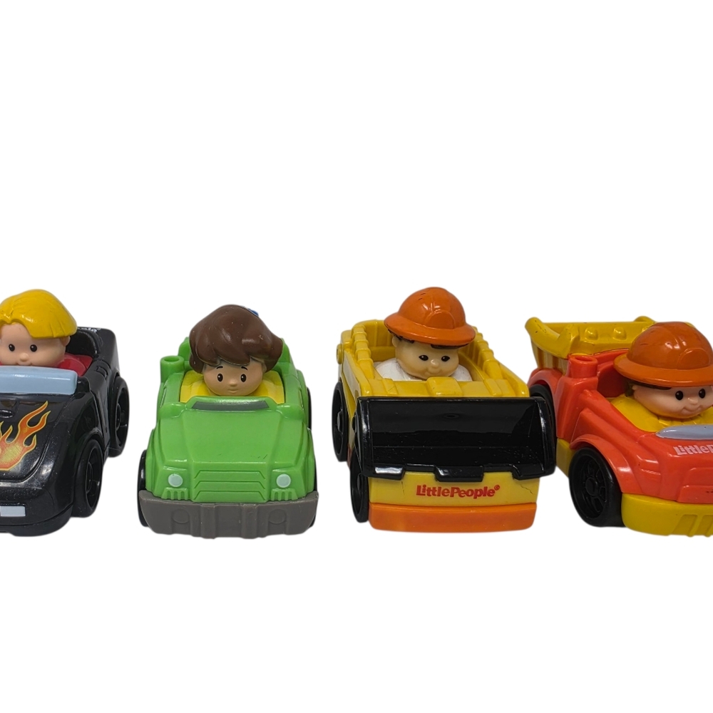 Fisher Price Little People Wheelies Lot of 4